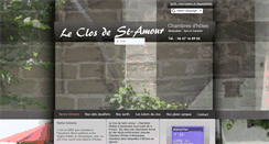 Desktop Screenshot of leclosdesaintamour.com